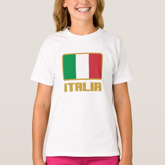 Italienische Flagge T-Shirt (Vorderseite)