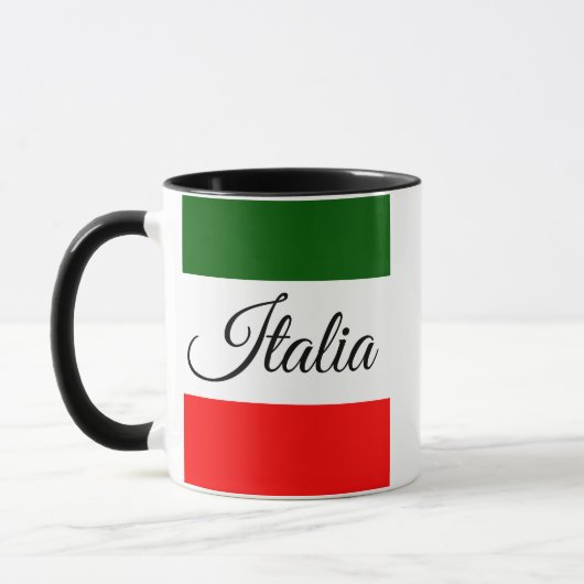 Italienische Flagge Tasse (Links)