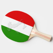 Italienische Flagge Tischtennis Schläger (Seitenansicht)