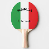 Italienische Flagge Tischtennis Schläger (Vorderseite)