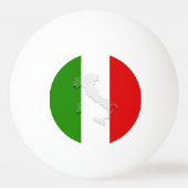 Italienische Flagge Tischtennisball (Rückseite)