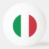 Italienische Flagge Tischtennisball (Rückseite)