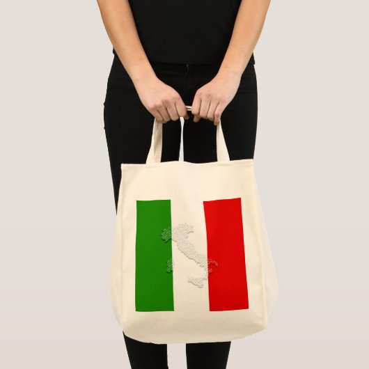 Italienische Flagge Tragetasche (Vorderseite (Produkt))