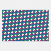 Italienische Flagge Tricolore-Sitte Geschenkpapier Set (Vorderseite 3)
