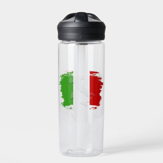 Italienische Flagge Trinkflasche (Vorderseite)