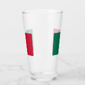 Italienische Flagge Trinkglas Glas (Links)