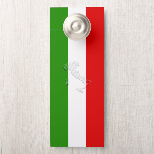 Italienische Flagge Türanhänger (Auf Knauf)