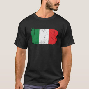 Italienische Flagge über Pennsylvania T-Shirt