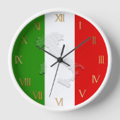 Italienische Flagge Uhr (Vorderseite)