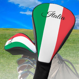 Italienische Flagge und Golf Italien Sportvereine  Golf Headcover