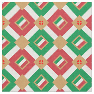 Italienische Flagge und Italien Trendy Fabric Mode Stoff