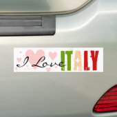 Italienische Flagge und italienische Farben Autoaufkleber (Auf Auto)