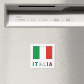 Italienische Flagge und Wort Magnet (In Situ (Geschirrspüler))