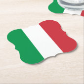 Italienische Flagge Untersetzer (angewinkelt)