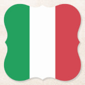 Italienische Flagge Untersetzer (Vorderseite)