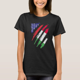Italienische Flagge USA Patriot Heritage Mon T-Shirt
