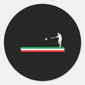 Italienische Flagge Verkauf Spieler Trainer Softll Runder Aufkleber