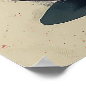 Italienische Flagge Vespa Scooter Poster (Ecke)