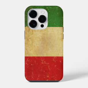 Italienische Flagge Vintage Grunge iPhone 14 Pro Hülle