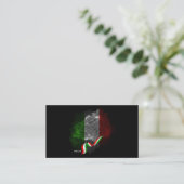 Italienische Flagge Visitenkarte (Stehend Vorderseite)