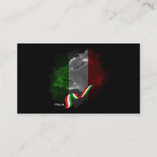 Italienische Flagge Visitenkarte (Vorderseite)