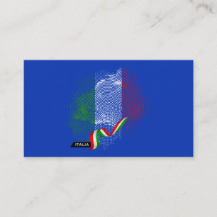 Italienische Flagge Visitenkarte