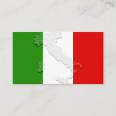 Italienische Flagge Visitenkarte (Vorderseite)