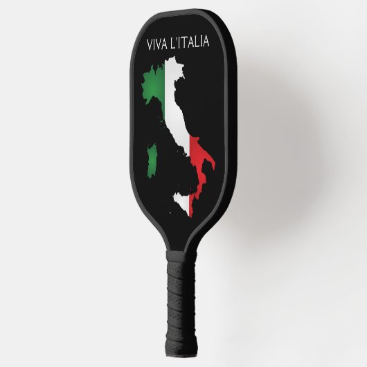 Italienische Flagge Viva l'Italia Italia Karte Sch Pickleball Schläger (Links)