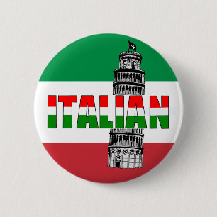 Italienische Flagge von Italien Pisa Button
