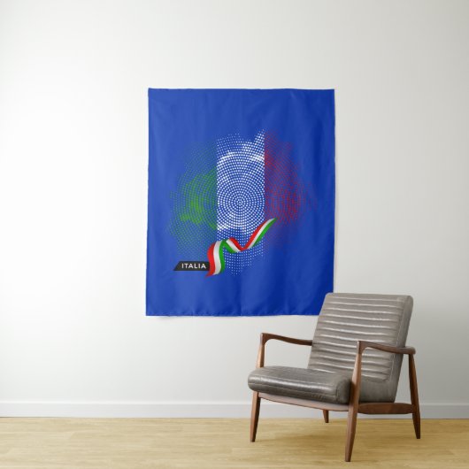 Italienische Flagge Wandteppich (Beispiel)