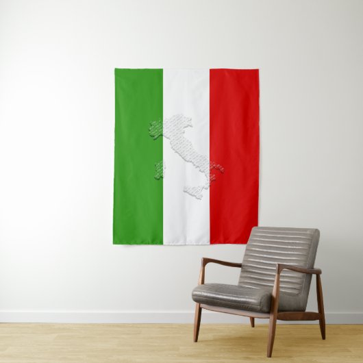 Italienische Flagge Wandteppich (Beispiel)