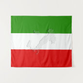 Italienische Flagge Wandteppich (Vorderseite (Horizontal))