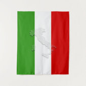Italienische Flagge Wandteppich (Vorderseite)