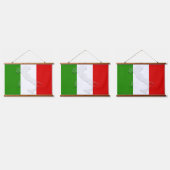 Italienische Flagge Wandteppich Mit Holzrahmen (Dreifach)