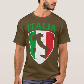 Italienische Flagge Wappen Italienische Familie It T-Shirt