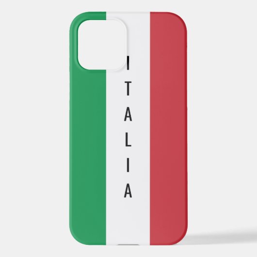 Italienische Flagge Zazzle Basic Value iPhone 12 F Hülle (Rückseite)