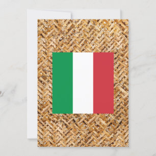 Italienische Flagge zum Thema Textilien