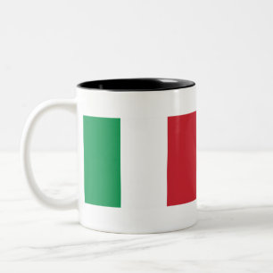 Italienische Flagge Zweifarbige Tasse