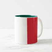 Italienische Flagge Zweifarbige Tasse (VorderseiteRechts)