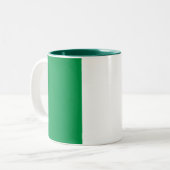 Italienische Flagge Zweifarbige Tasse (Vorderseite Links)