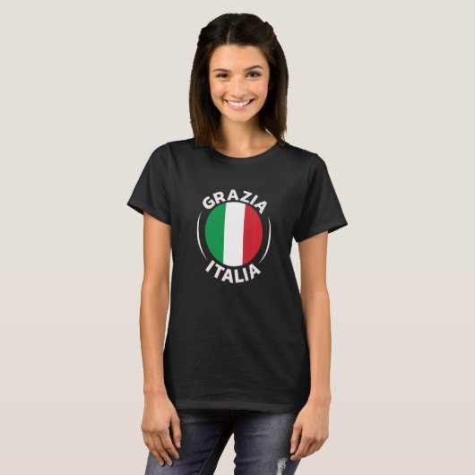 Italienische Flaggen-Designs für alle stolzen Ital T-Shirt (Vorne ganz)
