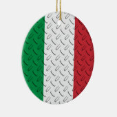 Italienische Flaggen-Diamant-Platten-Verzierung Keramikornament (Rechts)