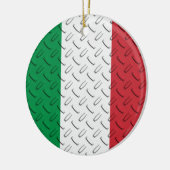 Italienische Flaggen-Diamant-Platten-Verzierung Keramikornament (Links)