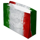 Italienische Flaggen-Geschenk-Tasche Große Geschenktüte (Rückseite Schrägansicht)