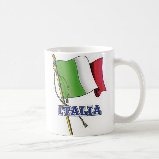 Italienische Flaggen-Kaffee-Tasse Kaffeetasse (Rechts)