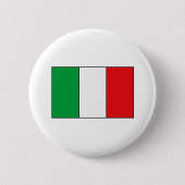 Italienische Flaggen-T - Shirts und Geschenke Button (Vorderseite)