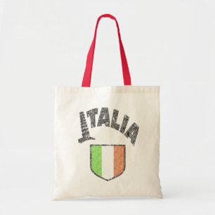 Italienische Flaggen-Vintage Tragetasche
