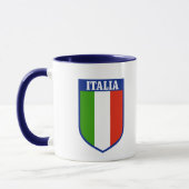 Italienische Flaggen-Wappen-Tasse Tasse (Links)