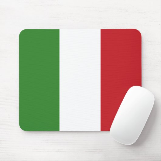 Italienische Flaggenfarben Italien Grün Rot Mousepad (Mit Mouse)