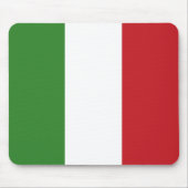 Italienische Flaggenfarben Italien Grün Rot Mousepad (Vorne)